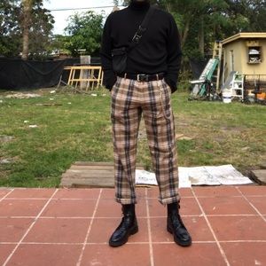 DRIES VAN NOTEN Plaid Woven Pants DRIP
